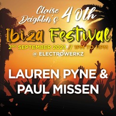 Paul Misson Lauren Pyne @ Claires 40th Elekrowerkz 2nd September 2023