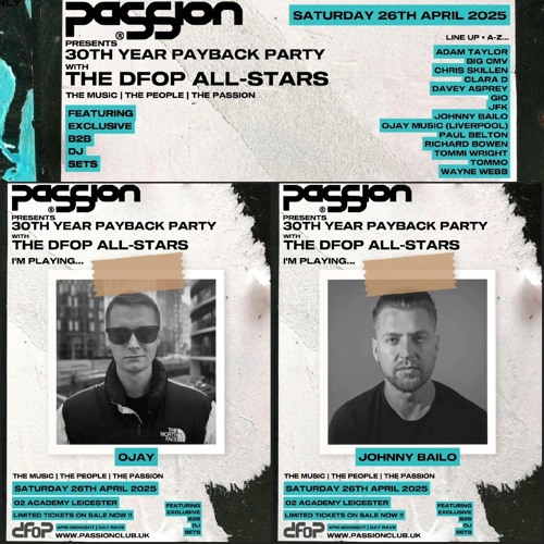OJAY & Johnny Bailo. Live at PaSSion, DFOP All Stars. 26.04.25