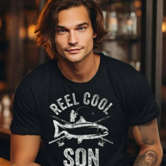 Reel Cool Son Fisherman Christmas Father's Day T Shirt