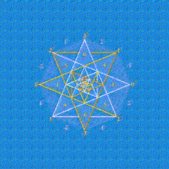 Hemi-Sync Octagram Chords in True Octave, 111hz