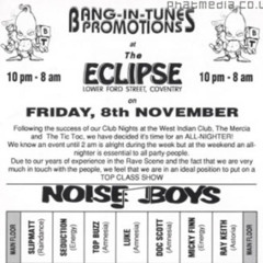 Top Buzz - Live @ Bang-In-Tunes at The Eclipse '7' - 8th November 1991 - Side A