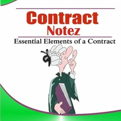 Read ebook [PDF] Contract Law Notez
