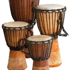 Djembe Beginner Bali Mahagon carved 40 cm