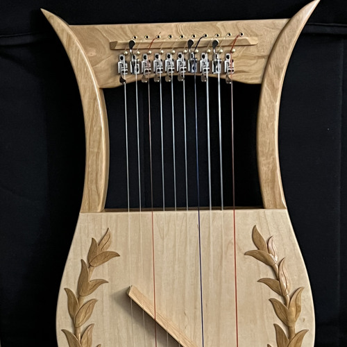 Marini-made hand-crafted 10 string Davidic Kinnor lyre - improvisations 3
