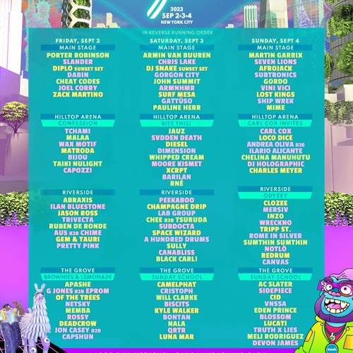 Stream Electric Zoo 2022 Friday Artists by SAVAGE RANDY Listen online