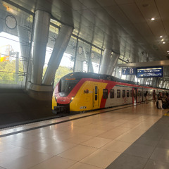 Stealth Demo - Frankfurt Airport Train Station with Trains and PA