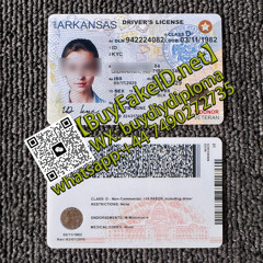 最新阿肯色州-Arkansas驾照Fake ID(荧光+鬼影防伪技术1：1还原复制）微信:buydiydiploma
