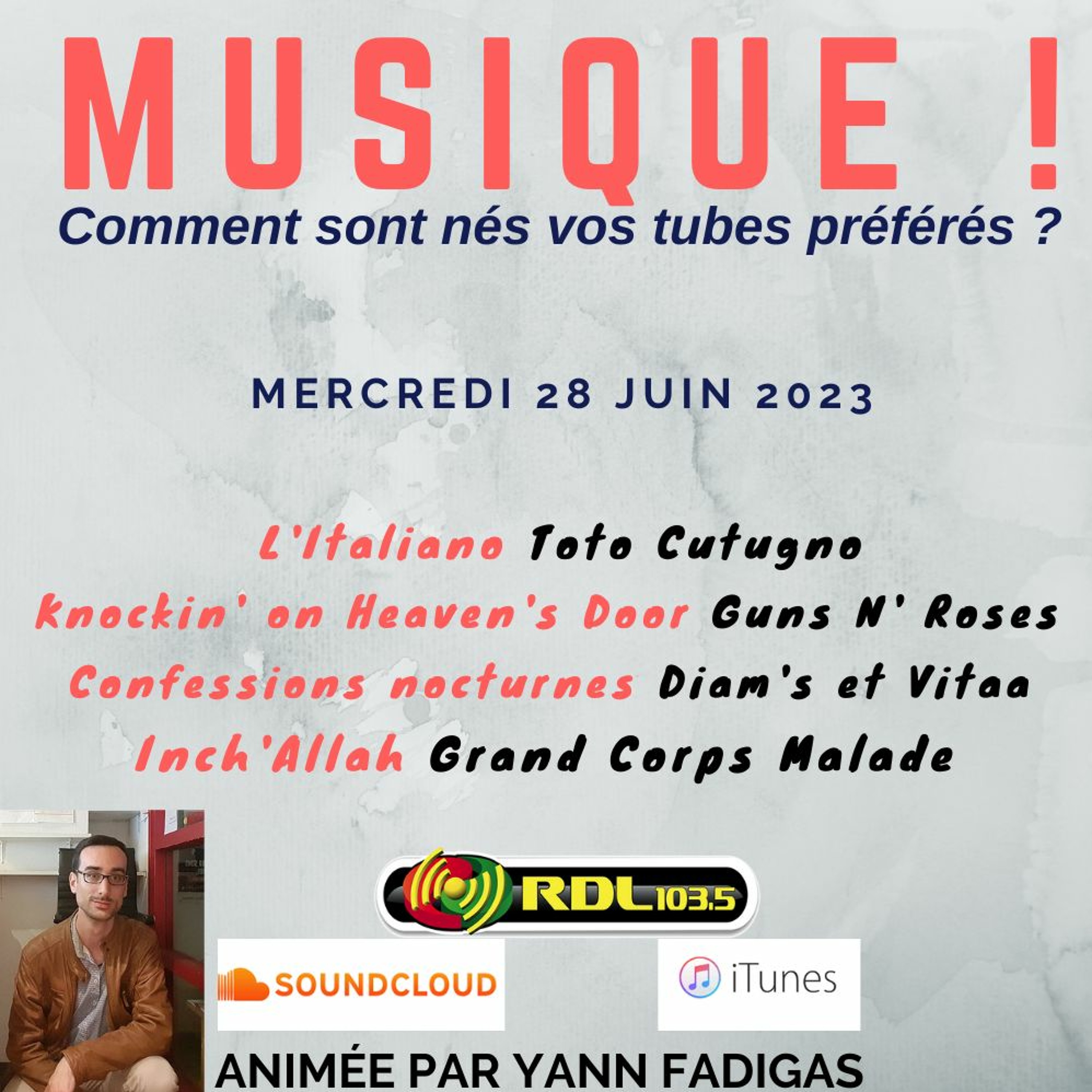 MUSIQUE ! 170 - 28 06 23 - "Confessions nocturnes" (Diam's et Vitaa) / Guns N'Roses / "Inch'Allah" episode artwork