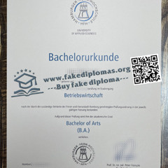 Order HFH University of Applied Sciences Urkunde.