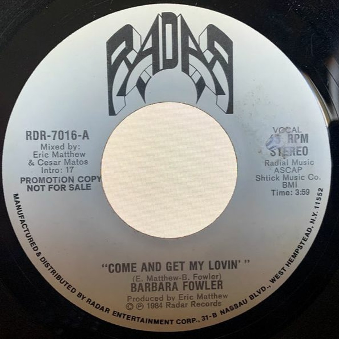 Stream Barbara Fowler - Come & Get My Lovin' (31 Intro/Outro Regrid) by ...