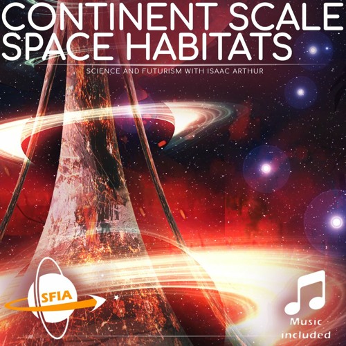 Continent-Sized Rotating Space Habitats