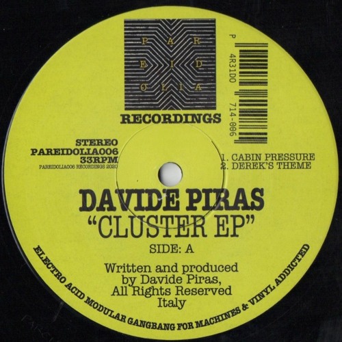 PAREIDOLIA006 / Davide Piras - Cluster Ep