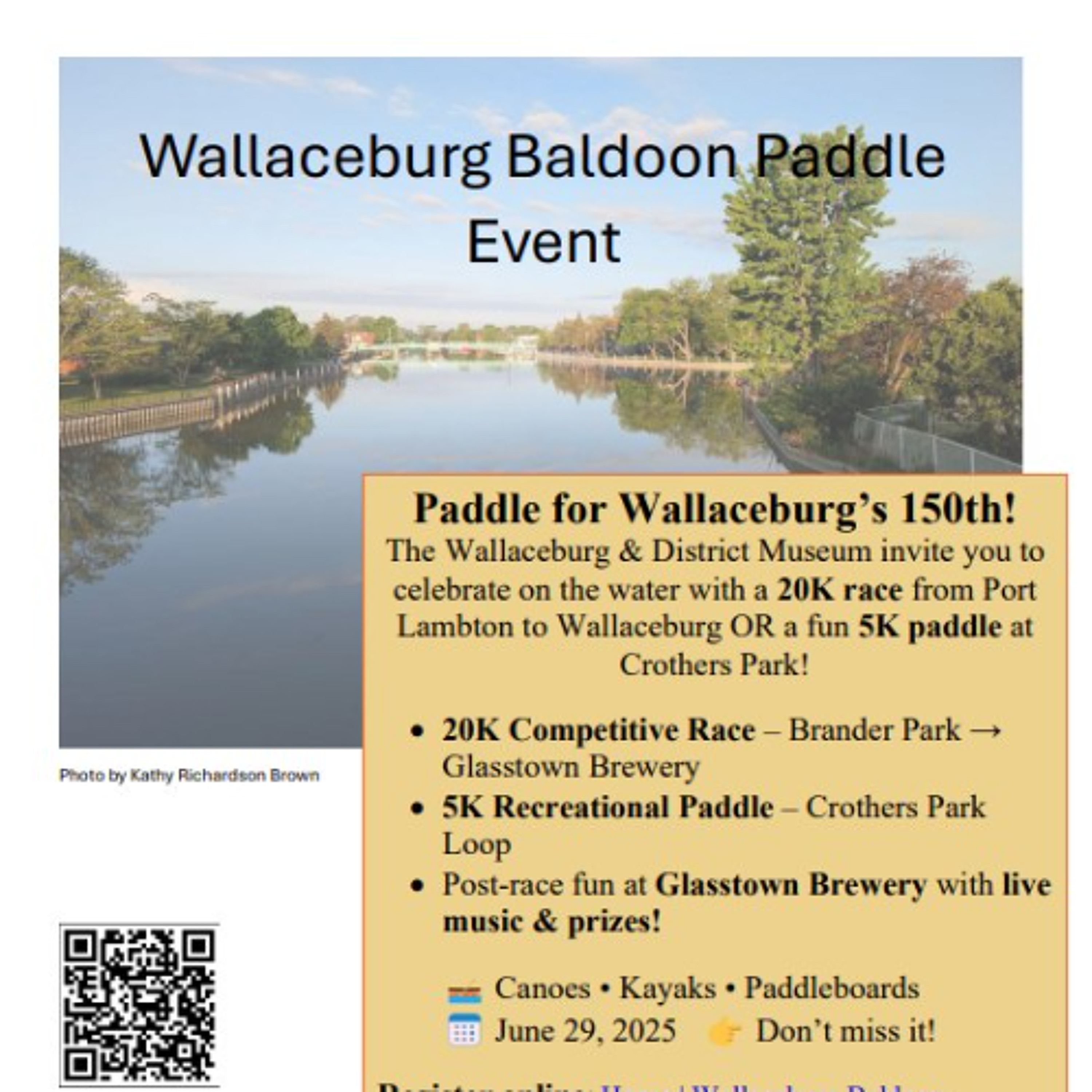 Paddle being held for Wallaceburg's 150th on June 29 episode artwork