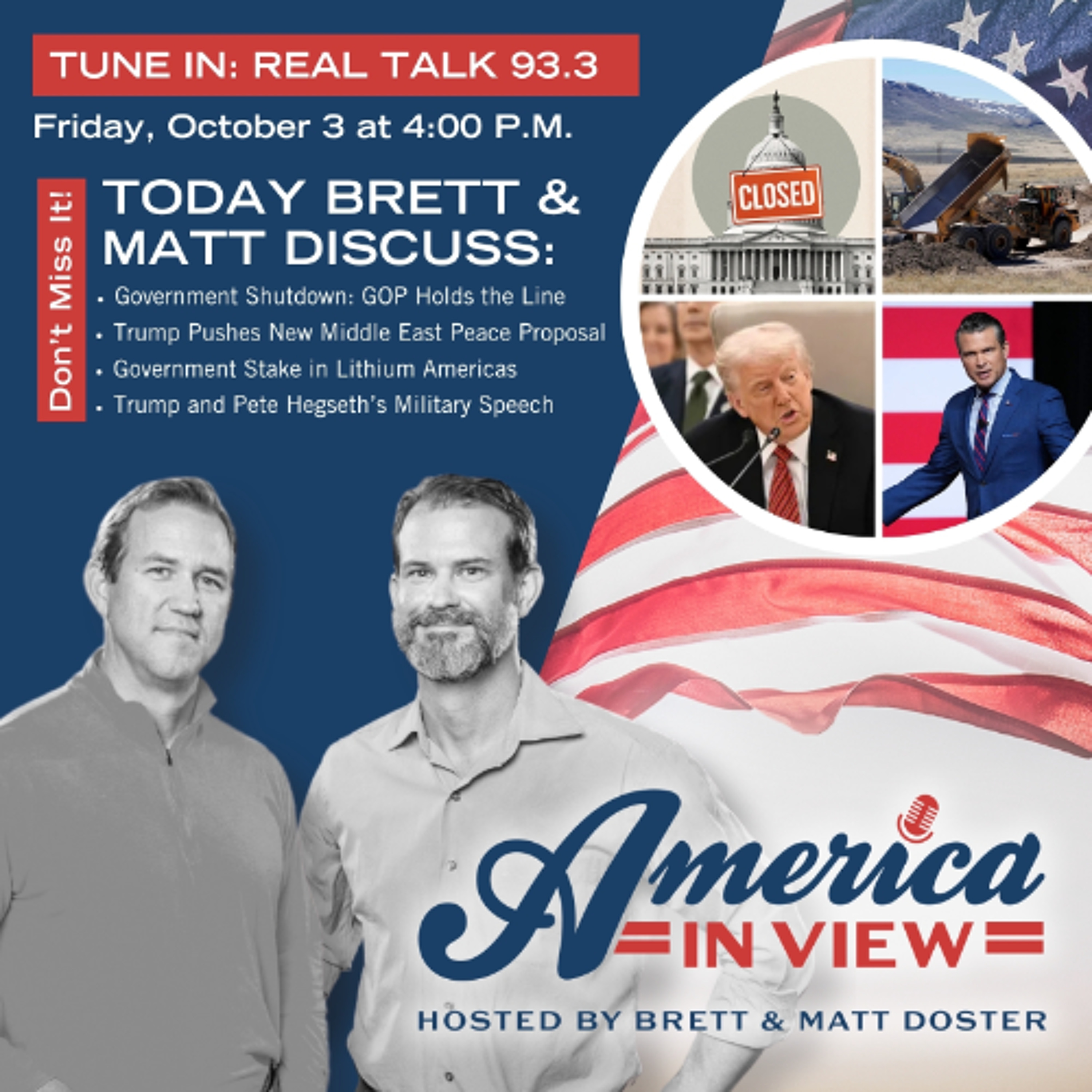 Federal Government Shutdown, Gaza Peace Deal, Trump and Hegseth’s Remarks to Military Top Brass, & More episode artwork