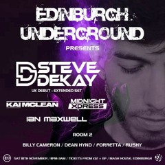 #15 Kai Mclean Live Hard Dance Mix @ Edinburgh Underground pres. Steve Dekay