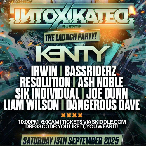 Kenty Live @ Intoxikated - The Launch Party (13-09-25)