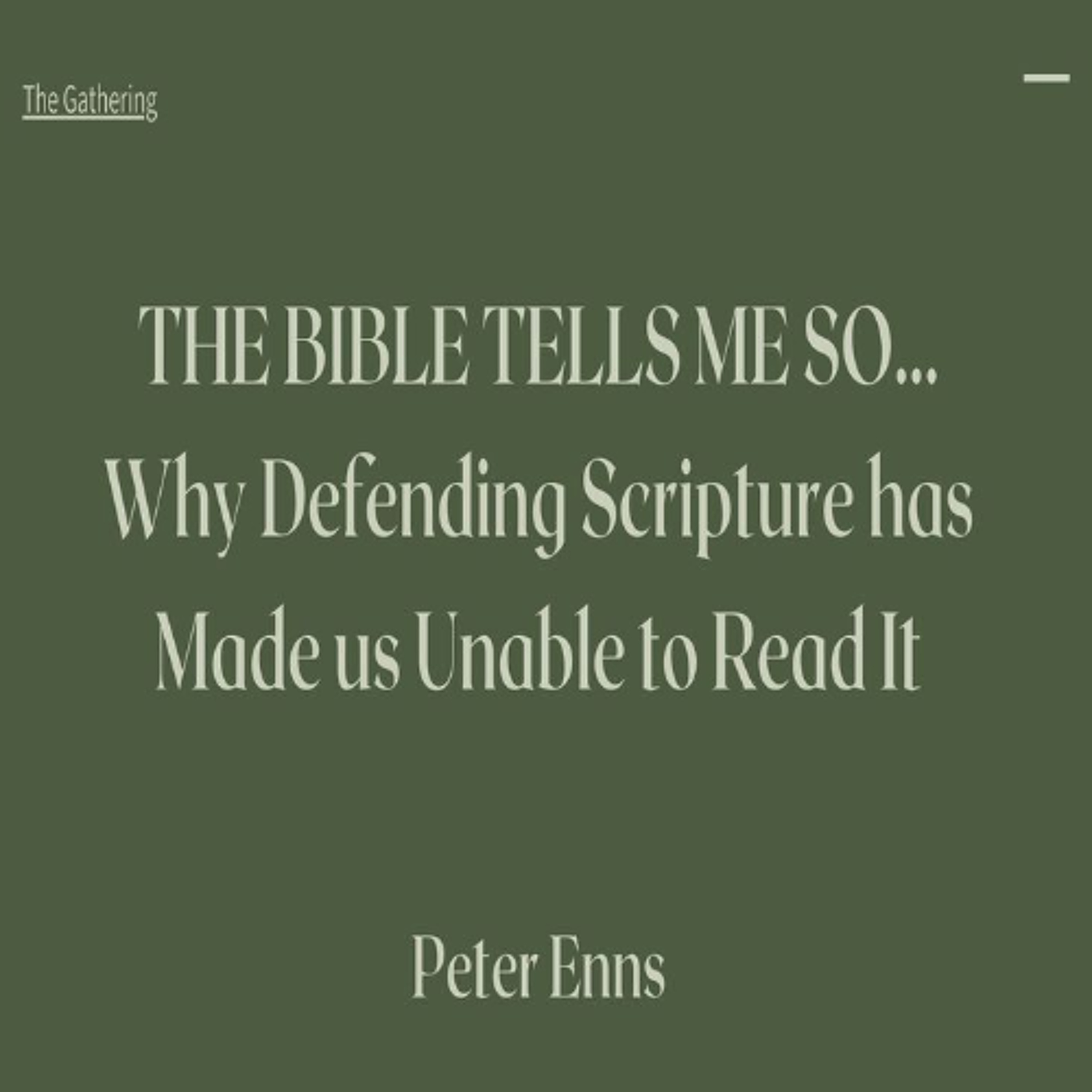 First Community Church 09.24.25 Seth Stearns Gathering Book Study The Bible Tells Me So Pt 2 episode artwork