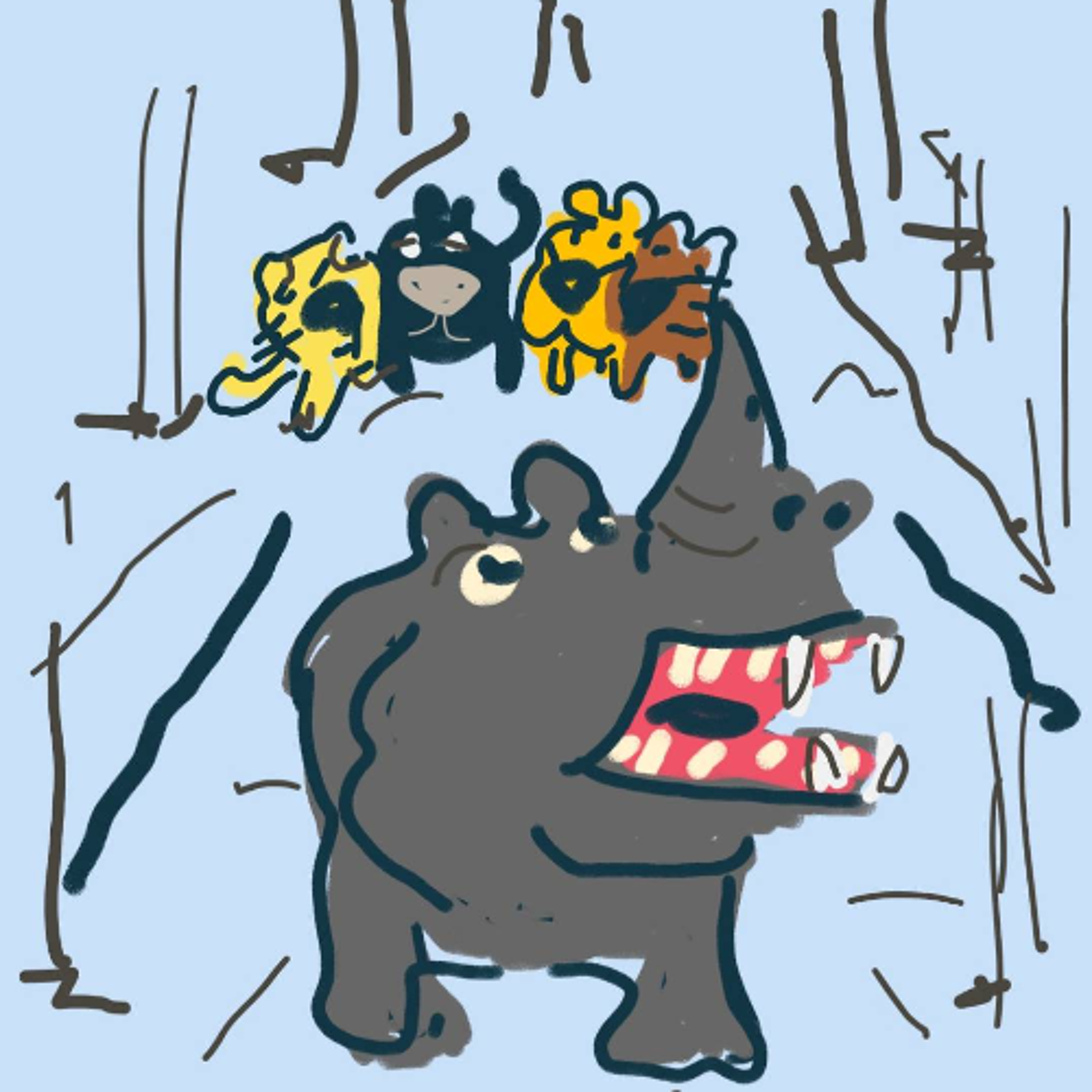 นิทานยิ้มแย้มแก้มใส (EP 253 นิทานชุด สิงโตน้อยกับเพื่อนๆ2 ตอน ลุงแรดใจดี) episode artwork