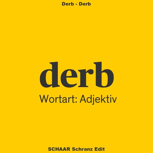 Derb - Derb (SCHAAR Schranz Edit)