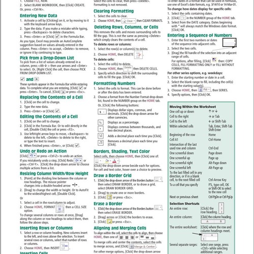 Stream [EBOOK] Microsoft Excel 2010 Introduction Quick Reference Guide ...