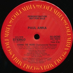 TS25 (from dj mix 1984) *identified as Paul Anka - Gimme The Word (Instrumental)*