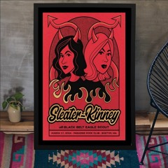 Sleater Kinney Mar 17 2024 Paradise Rock Club Boston MA Poster