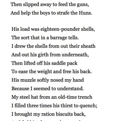 418 The Battery Horse by Lance Corporal E R Henry