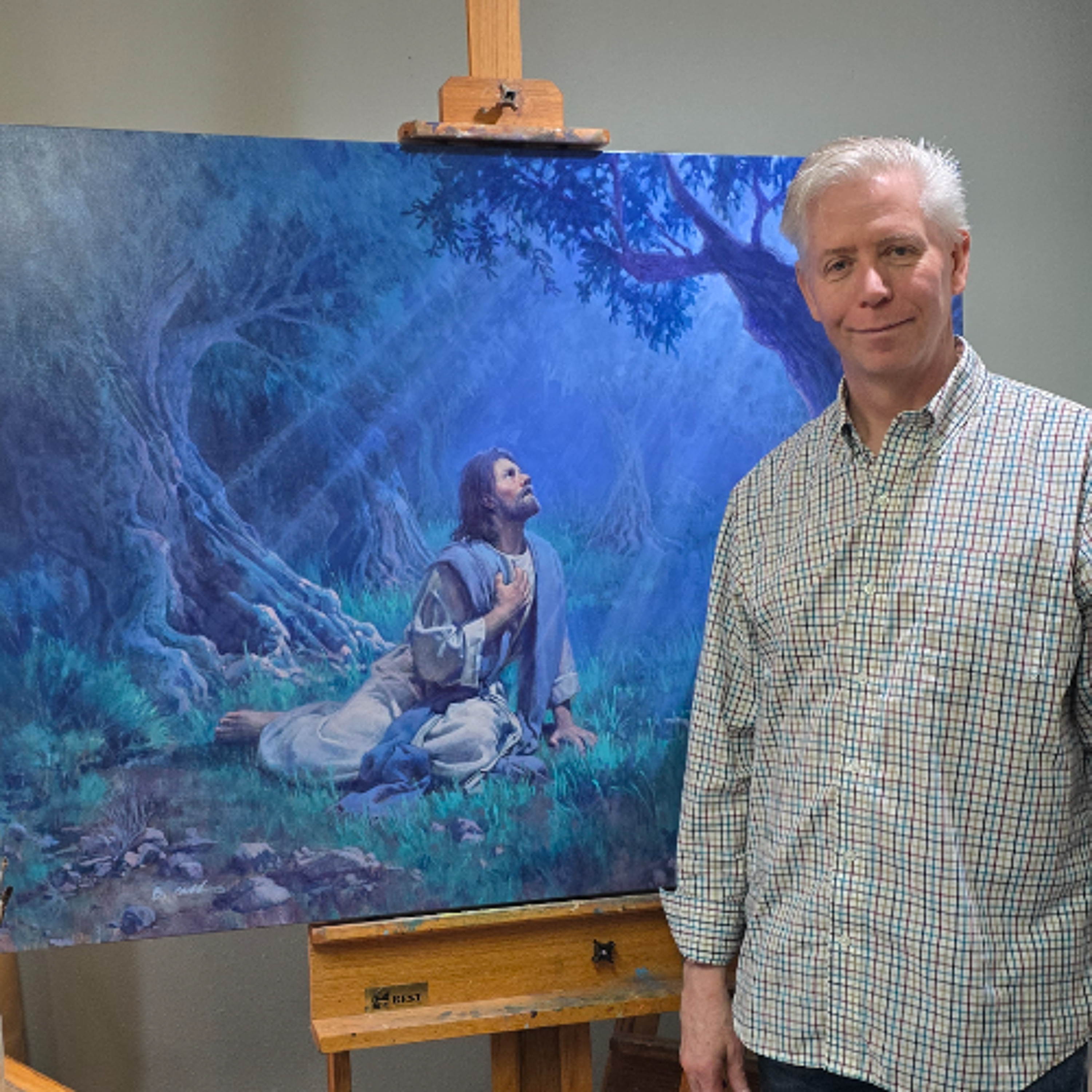BYU-Idaho teacher paints artwork for Greater Love Easter campaign episode artwork