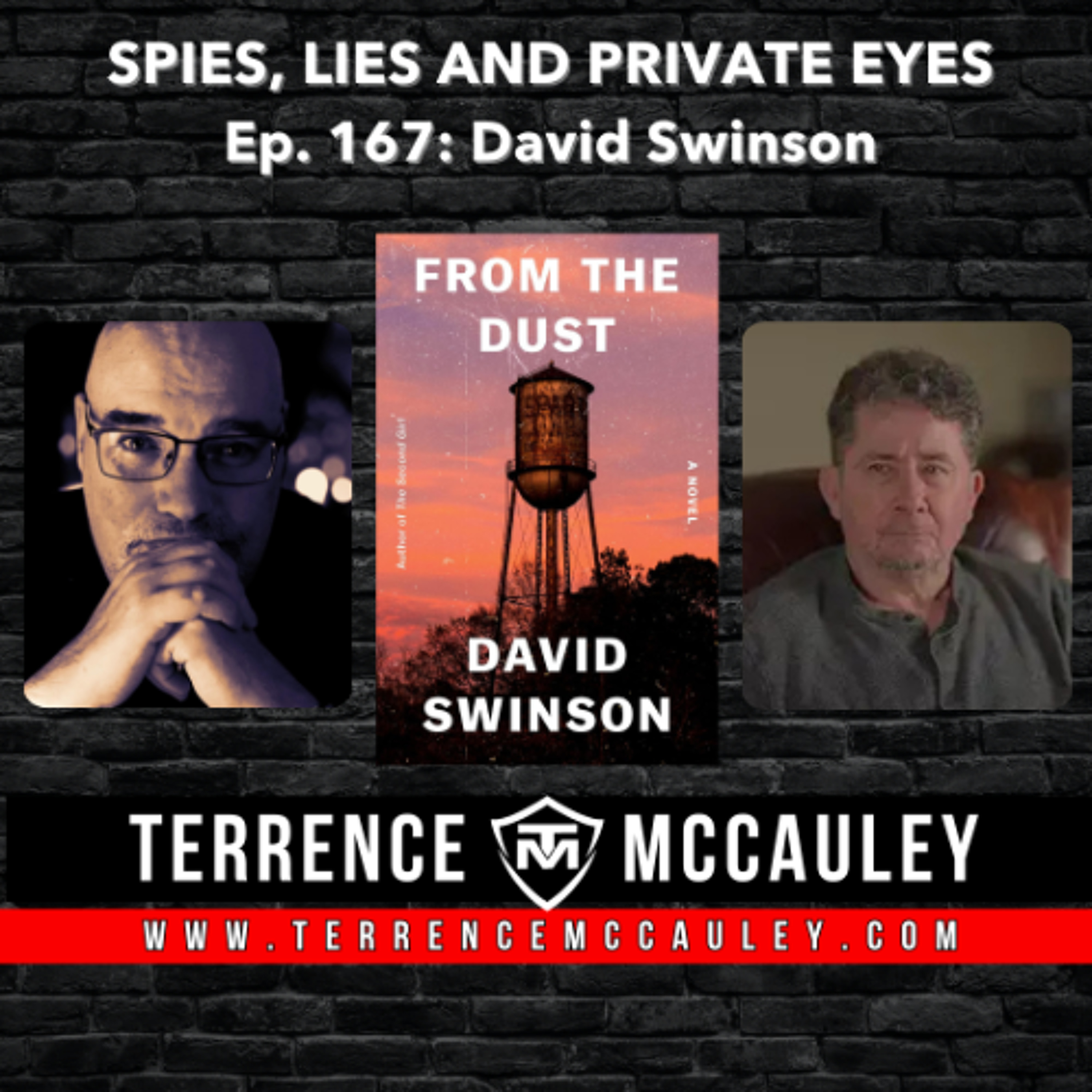 David Swinson: a shift to Rural Noir in his new suspense novel FROM THE DUST episode artwork