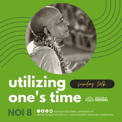 HG Bhusara Prabhu - Sunday Love Feast - NOI Text 8 Utilizing One's Time - 2.12.2023