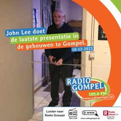 John Lee doet de laatste presentatie In de gebouwen te Gompel