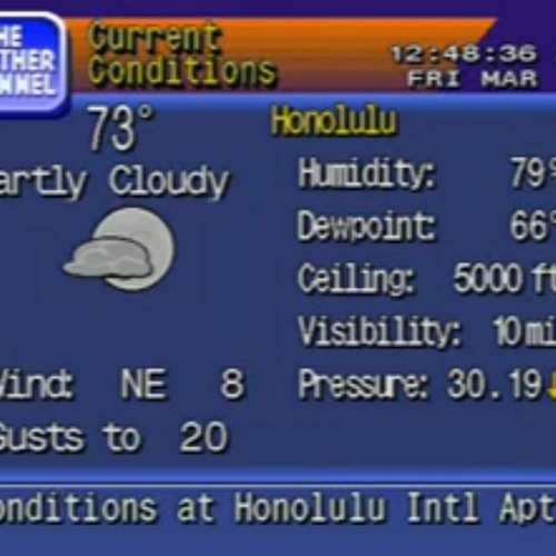 Tsunami Warning - Honolulu, Hawaii.