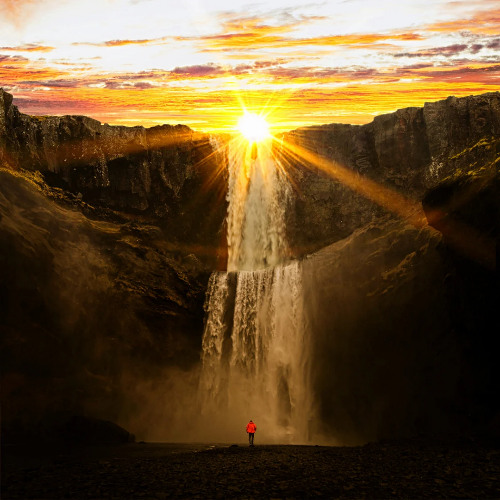 10 mins [Use Loop 🔄] Giant Waterfall Sound - White Noise for Relaxing & Focusing at work & study