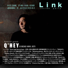 Q'hey 3 decks Vinyl Set at Double Kanazawa, Sep. 2024