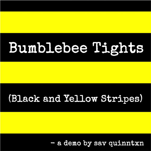 Stream Bumblebee Tights (Black and Yellow Stripes) by sav quinntxn