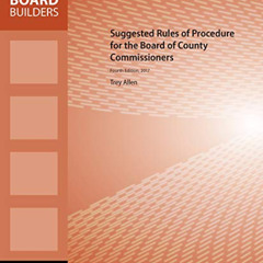 [DOWNLOAD] EBOOK 📃 Suggested Rules of Procedure for the Board of County Commissioner