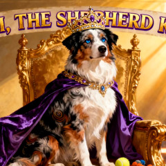 Chili, the Shepherd King - Chili's the king of the pooch castle