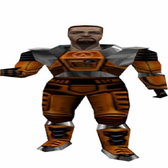 Wide Freeman walking into the test chamber