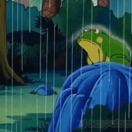 when you try to sneak up on a frog in the rain and it pulls a substitution jutsu out of nowhere