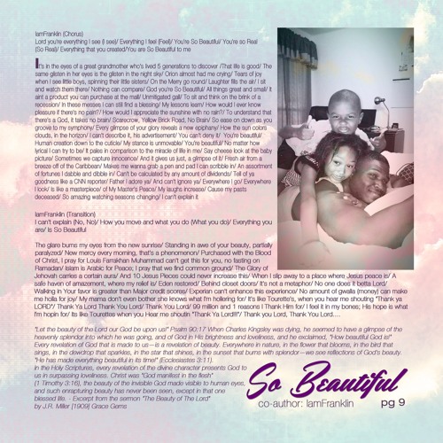 pg9: So Beautiful Co-Author: IamFranklin