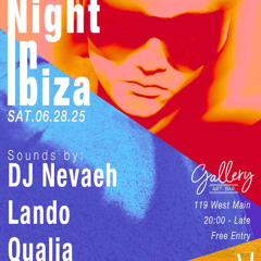 Night in Ibiza | Qualia @ Gallery Art Bar