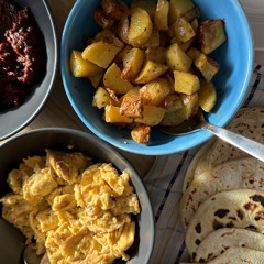 EGGS AND POATOES W/ THE BIG PAPER 240925