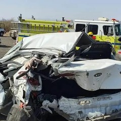 Así fue el fatal accidente de Serafin Zambada el coche quedo desecho tras choque con tráiler