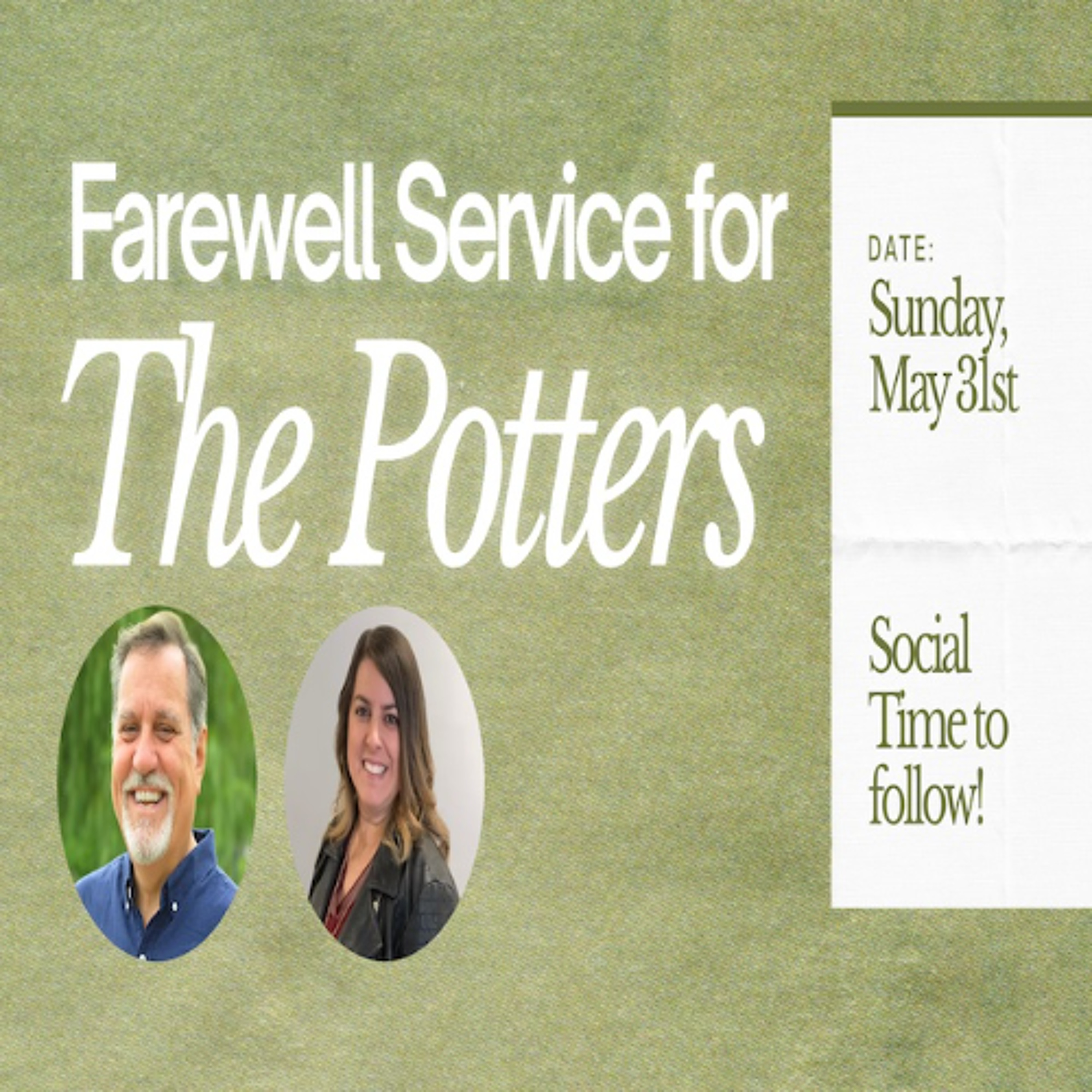 Farewell Service For Pastor Potter - May 31, 2026 episode artwork