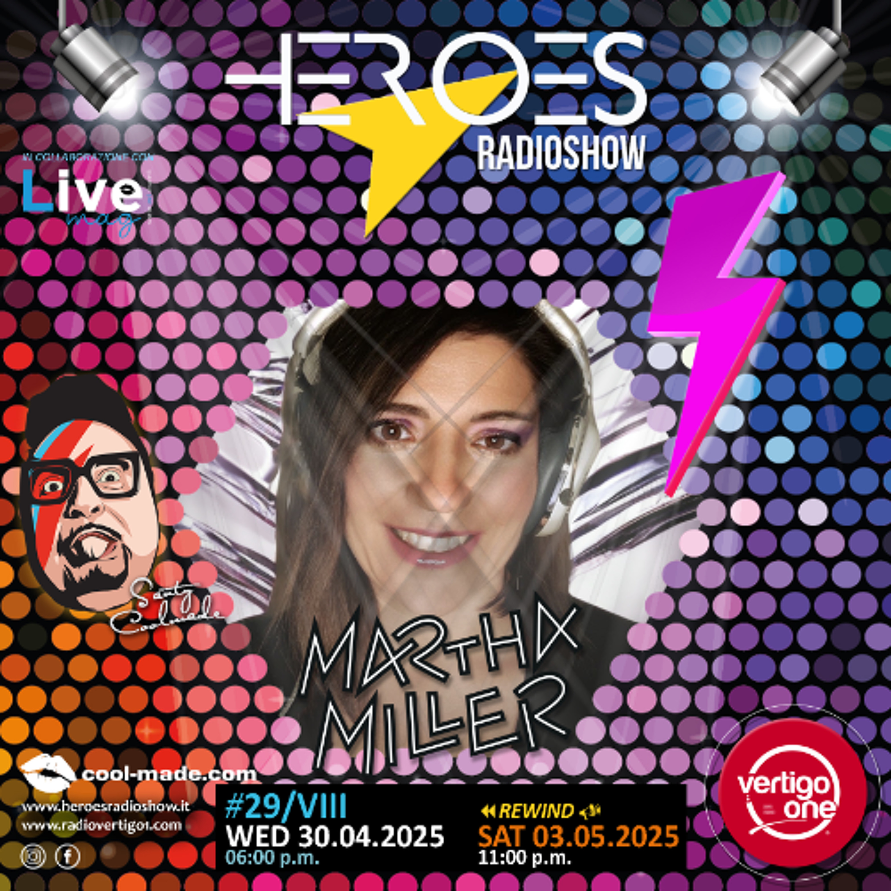 29/2024-25> HEROES RadioShow - Special Guest MARTHA MILLER episode artwork