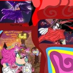 .spooky chaos team.( vampire  mizša 0: )(❣️🖤🩶🤍🩷🤎❣️🖤💜🤍🩶)🩸