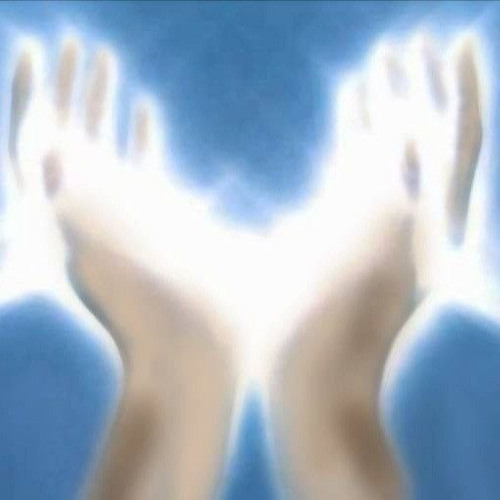 Both Hands Grasping Silver Light