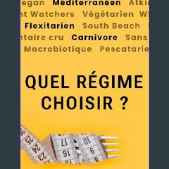 ebook read [pdf] ⚡ Keto, paléo, végétarien, méditerranéen : Quel régime choisir ? (French Edition)