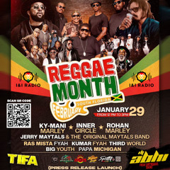 Abhi EQ Lady Tifa - I&I Radio Official Live Reggae Month Launch Jan 29 2025