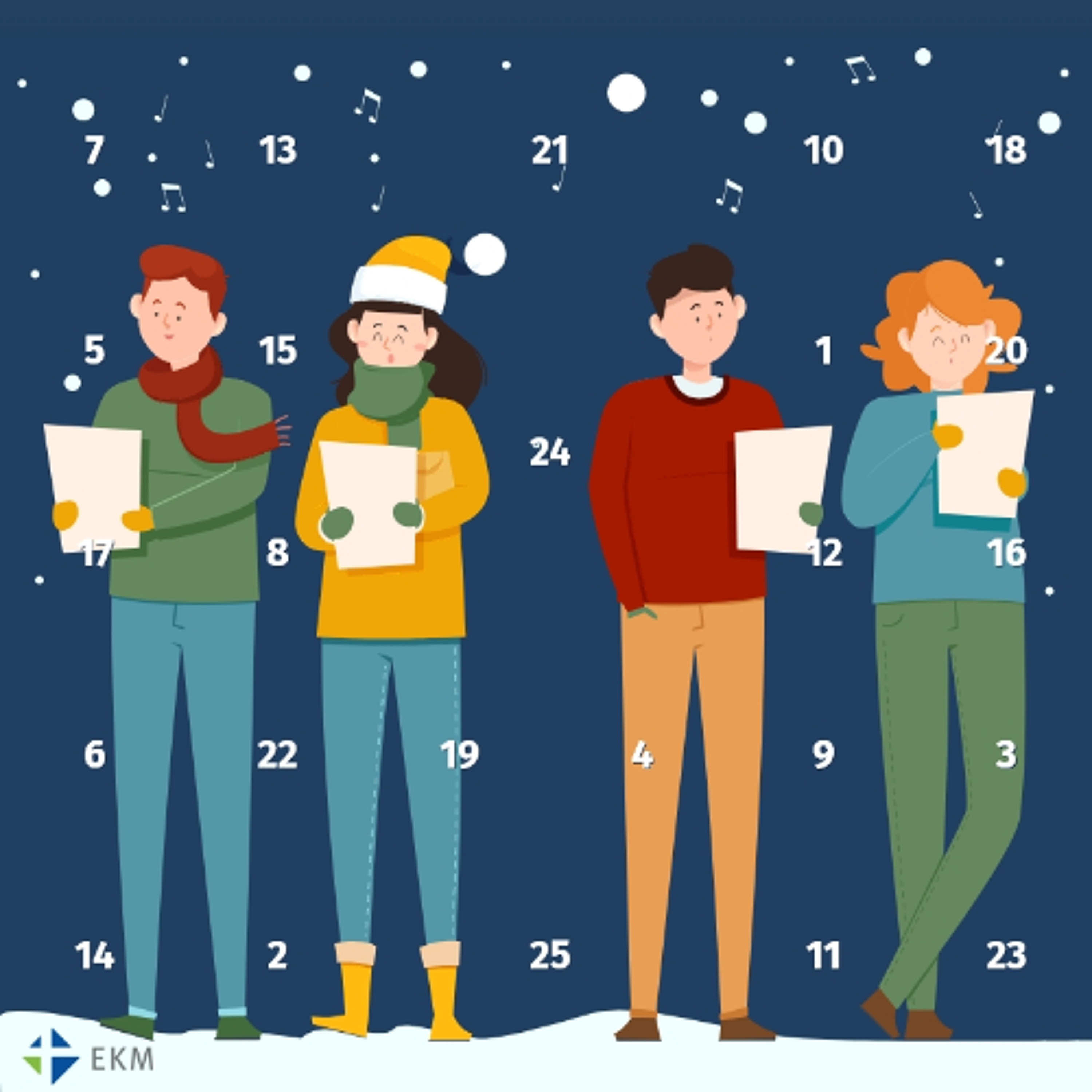 Singende Adventskalender öffnen musikalische Türchen